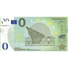 0 Euro biljet Militair museum van Dresden 