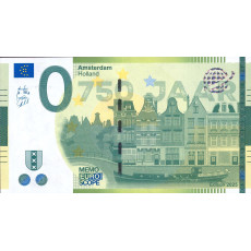 0 Euro biljet Amsterdam 750 jaar