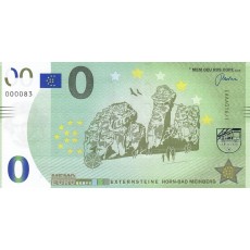 0 Euro biljet Externsteine Horn-Bad Meinberg 0 Euro biljet Externsteine Horn-Bad Meinberg