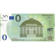 0 Euro biljet Jena Zeiss-Planetarium 0 Euro biljet Jena Zeiss-Planetarium