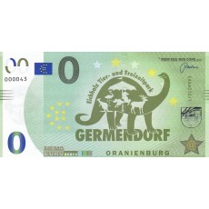 0 Euro biljet Dieren- en recreatiepark Germendorf 0 Euro biljet Dieren- en recreatiepark Germendorf