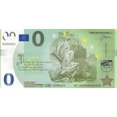 0 Euro biljet Goarshausen Loreley 
