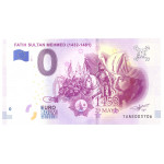 0 Euro souvenir biljet Fatih Sultan Mehmed